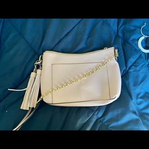 Pink Merona cross-body purse